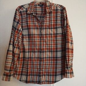 Eddie Bauer Men’s Plaid Flannel Shirt Size XL